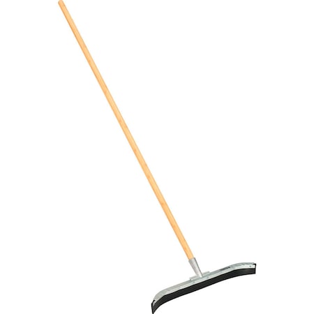 Global Industrial 24 Curved Floor Squeegee With Wood Handle 641537